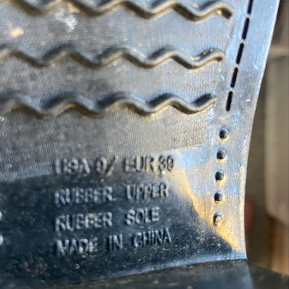 Corky’s Western Sz9 Black & White Women’s Rubber Boots - Picture 6 of 8